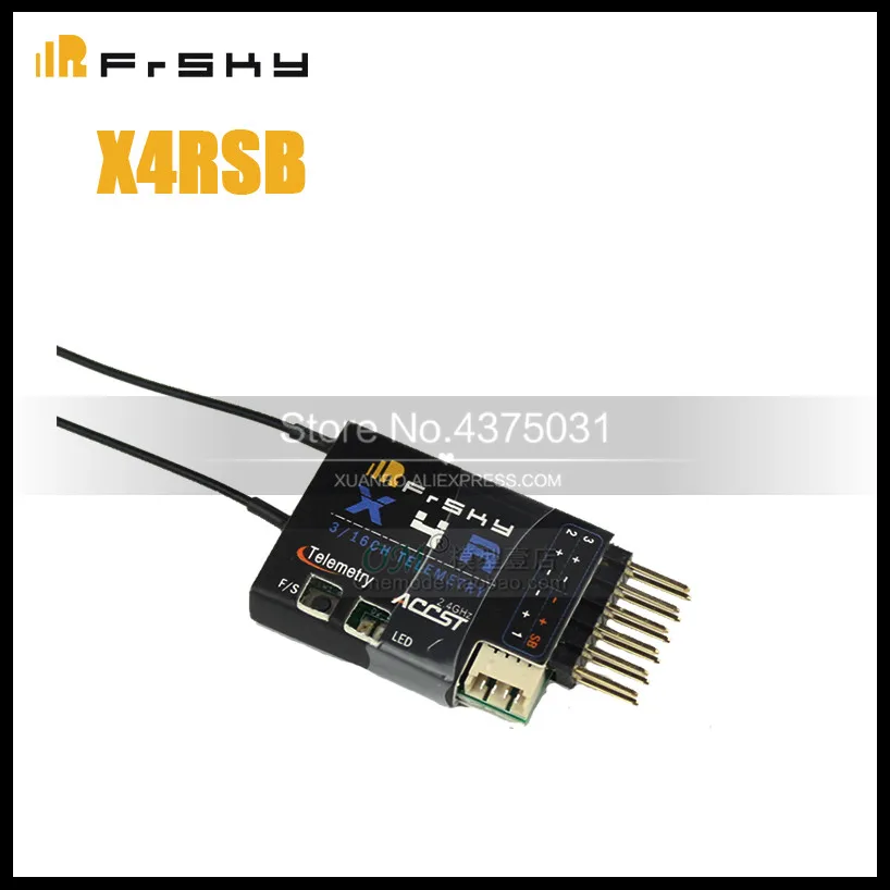 

Original FrSky X4RSB x4r-sb FCC 2.4GHz ACCST 3/16CH Telemetry Receiver For RC Quadcopter Multicopter Part Compatible with X9D