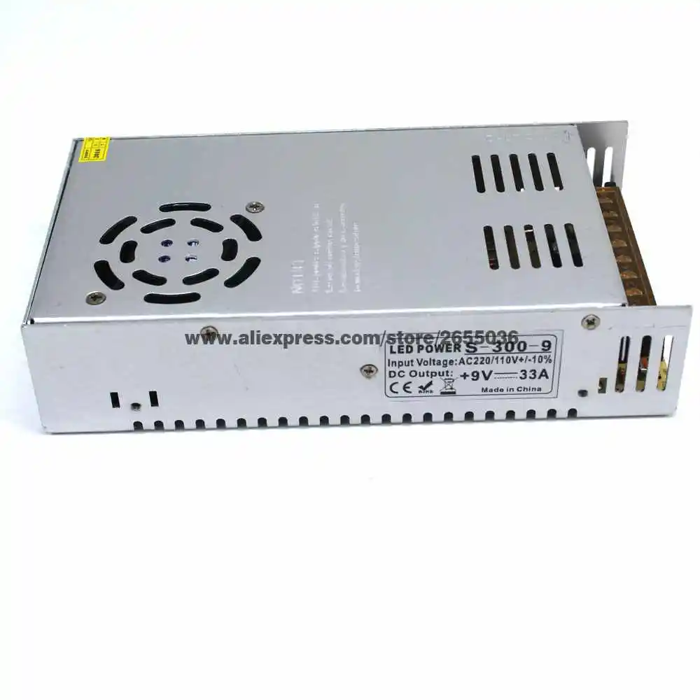 Регулируемая DC 9V 33A 300W фототрансформатор AC 110V 220V SMPS для светодиодной ленты|switch