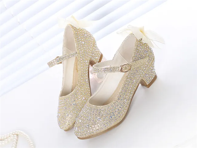 Rhinestone High Heel Shoes Pu 