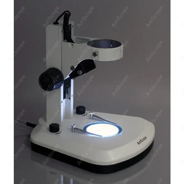 새로운 조정 가능한 현미경 테이블 스탠드 나무 상단 및 하단 LED 조명 TS130R-LED
