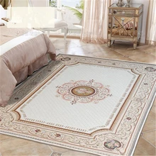 Европейский стиль большой ковер для гостиной цветочный ковер килим для спальни детская комната Роскошный Нежный полиэстер мягкий домашний коврик