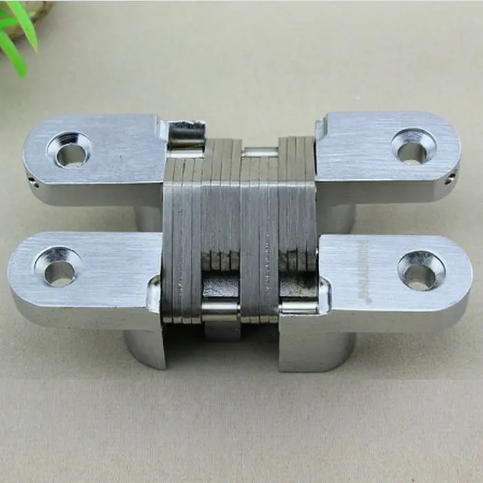 

Hidden concealed solid wood cabinet door hinge, folding door, cross hinge, invisible furniture hinge