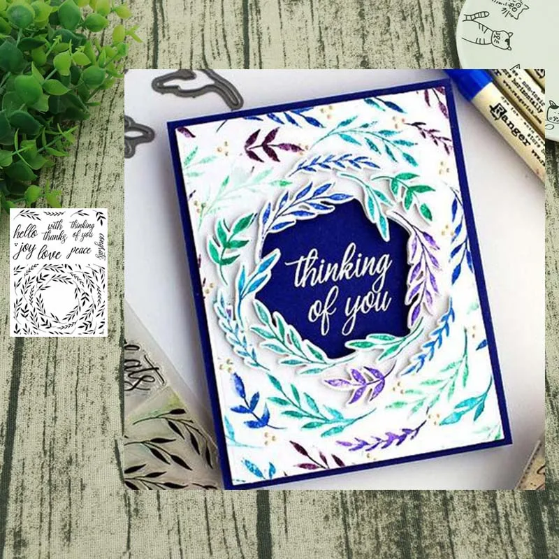 

Leaf Transparent Clear Stamps for DIY Scrapbooking Paper Cards Making Decorative Crafts Supplies New 2019