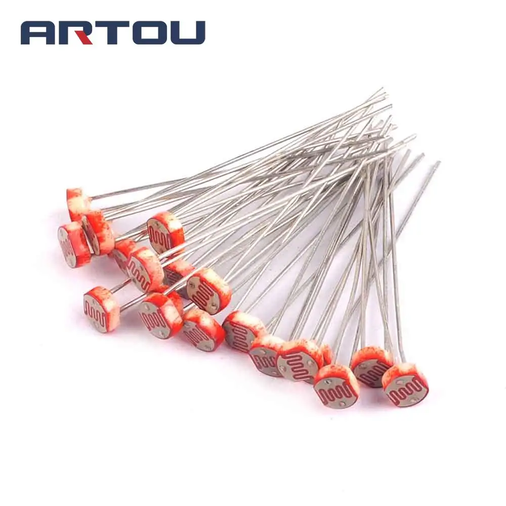 

100PCS Photosensitive Light Sensitive Resistor Photoresistor Optoresistor 5mm GL5528 Photosensitive resistance