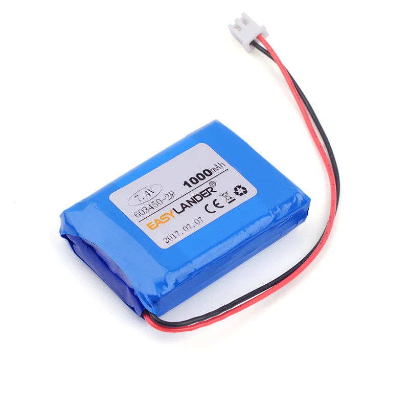 Polymer Battery para Máquina Pos e Telefone Lâmpada de Pesca Cartão de Crédito Dvd Gps Alto-falante Telefone 6034502p 123450 7.4v 1000mah li - Image 2