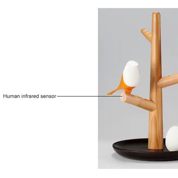 

USB Charging LED Table Lamp Tree Branch 3200K Infrared Sensor Night Light No Flickering for Home #3