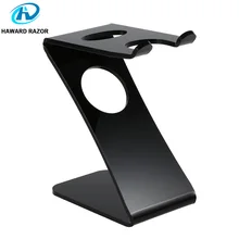 HAWARD RAZOR Мужская подставка для бритвы, для фиксации: щетка для бритья, безопасная бритва с двойными краями, прямая бритва, черный акрил