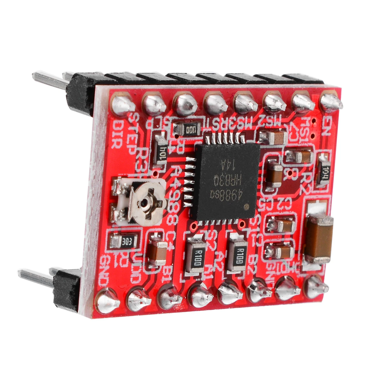 5pcs/set Mini Electrical Stepping Motor Driver A4988 Stepper Motor Driver Module 3D Printer RepRap with Radiator Heat Sink