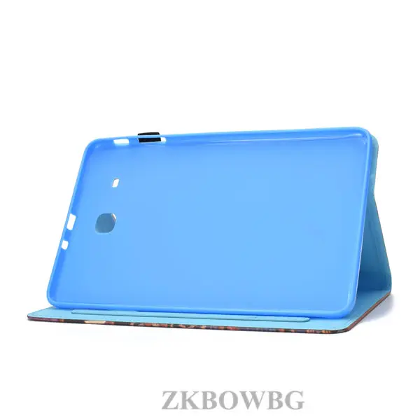 Флип-чехол из искусственной кожи чехол для samsung Galaxy Tab E 9,6 T560 T561 SM-T560 чехол для планшета с милым рисунком мягкий силиконовый чехол