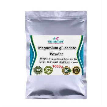 

1000g Pure Magnesium Gluconate powder for increase the serum magnesium concentration,muscle relaxation effect