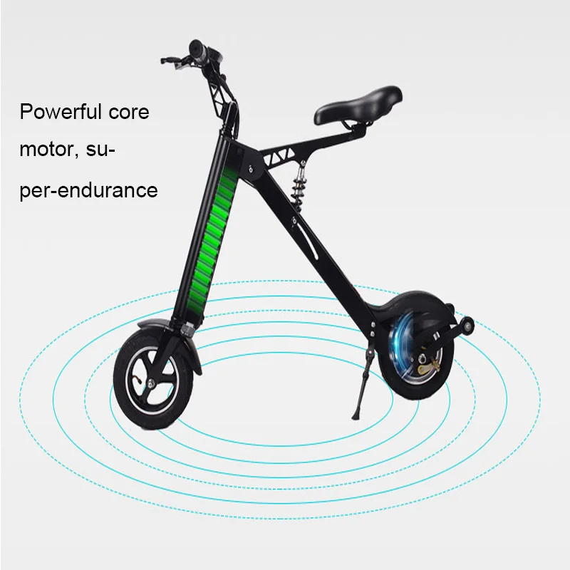 Plegable bicicleta eléctrica de la batería de litio portátil adulto sustituto Mini coche sustituto de coche de batería Scooter Eléctrico