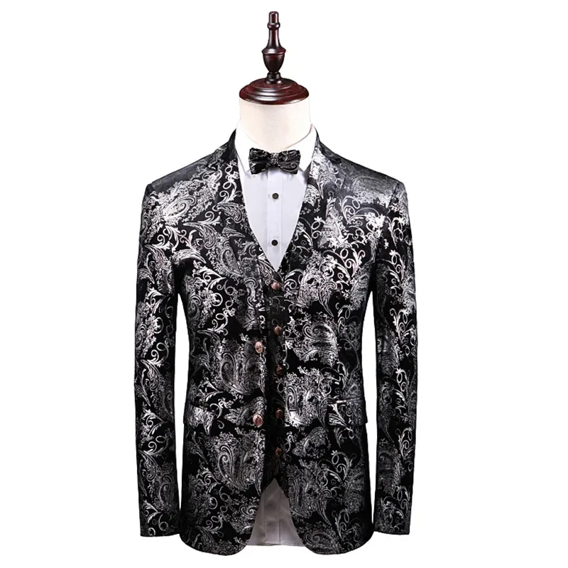 Мужской костюм с принтом 2019 костюмы weddingsuit классический деловой облегающий