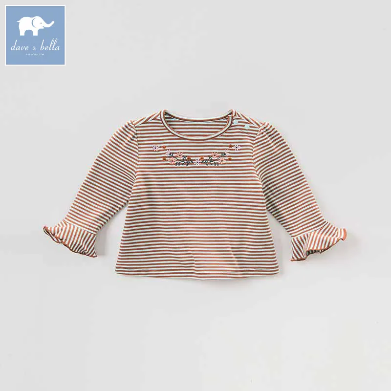 

dave bella autumn baby girls clothes children long sleeve t-shirt infant toddler high quality clothing