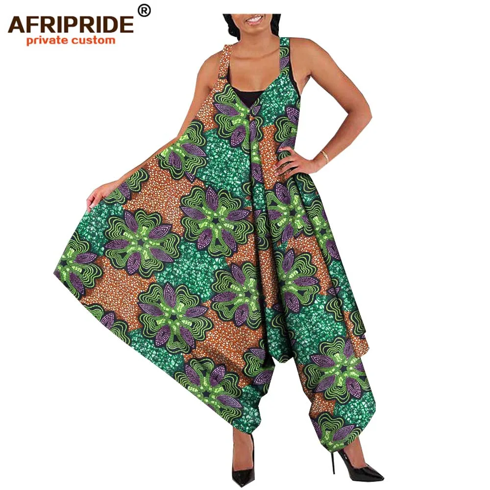 Модные женские костюмы в африканском стиле, AFRIPRIDE, на заказ, bazin richi Boot, с вырезами, женские повседневные хлопковые костюмы, A1929004 - Цвет: 415J
