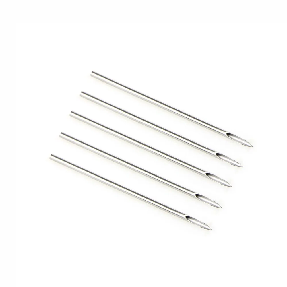 100Pcs/lot Disposable Sterile Body Piercing Needles Medical Tattoo For Navel Nipple Ear Nose Lip 12g/13g/14g/15g/16g/18g/20g|Аксессуары