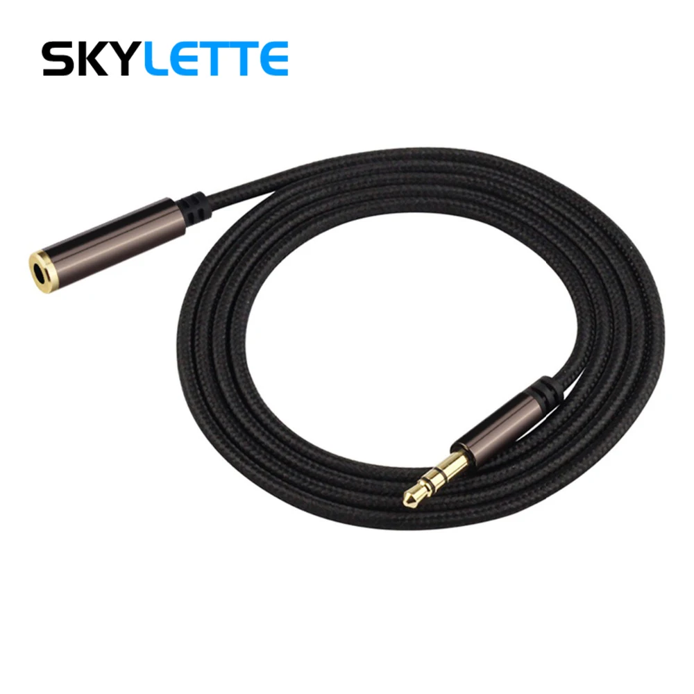 

Audio Extension Cable 3.5mm AUX 1m 2m 3m Male to Female Audio Cable Adapter For Phone Tablet Headset 3-section Jack Cord