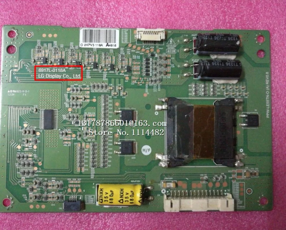 

6917L-0118A Logic board good test Original Good Constant current board for 55inch 6917L-0118A B PPW-LE55TN-O REV0.2 LC550EUN