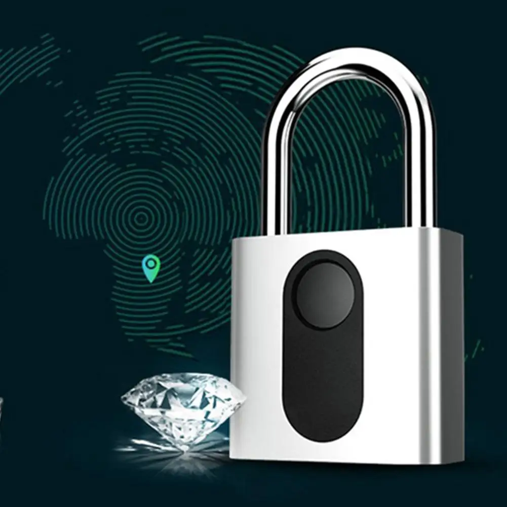 

Waterproof Anti-Theft Smart Keyless Fingerprint Padlock APP Control Door Lock Useful