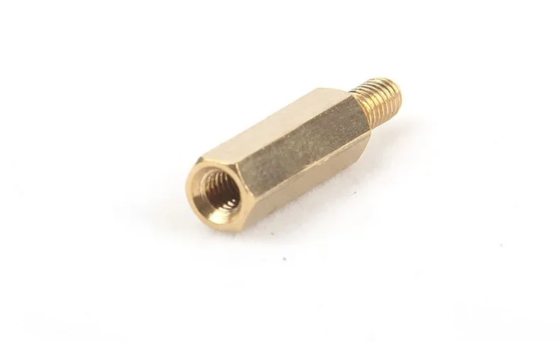 50Pcs M2*L+3mm M2.5/M3*L+6mm Hex head Brass Spacing Screws Threaded Pillar PCB Computer PC Motherboard StandOff Spacer