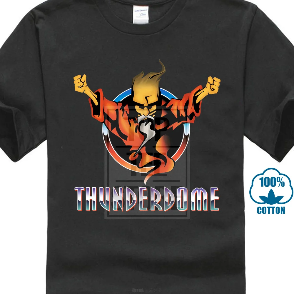 

Thunderdome Hardcore Techno And Gabber Music T Shirt Men Music Tee Usa Size S 3Xl