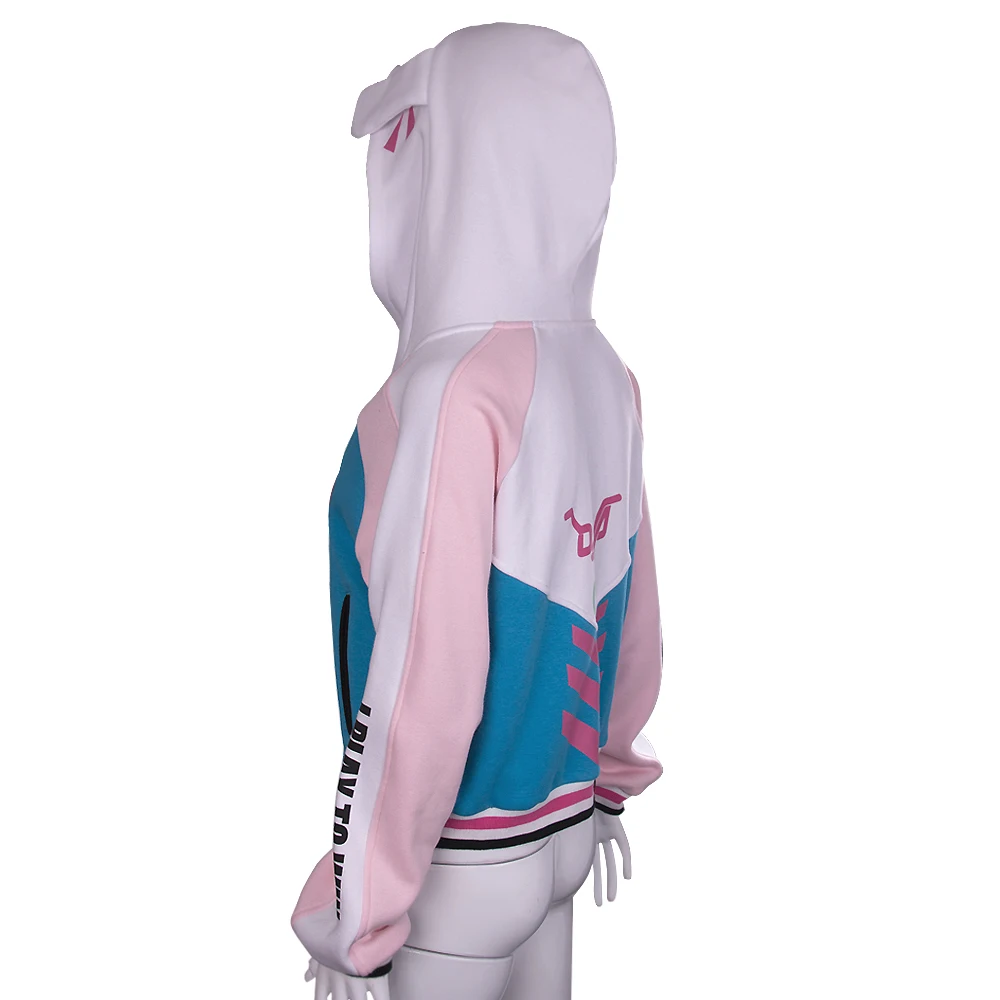 Game Overwatch DVA Hoodie Cosplay D.va Costume Baseball Coat Hoodies Jacket New4
