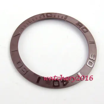 

38mm new high quality coffee ceramic bezel coffee numbers Men's replacement parts