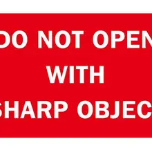 1500 шт/партия 8x5 см не открываются с острым объектом самоклеющиеся наклейки для перевозки грузов, пункт № DN31