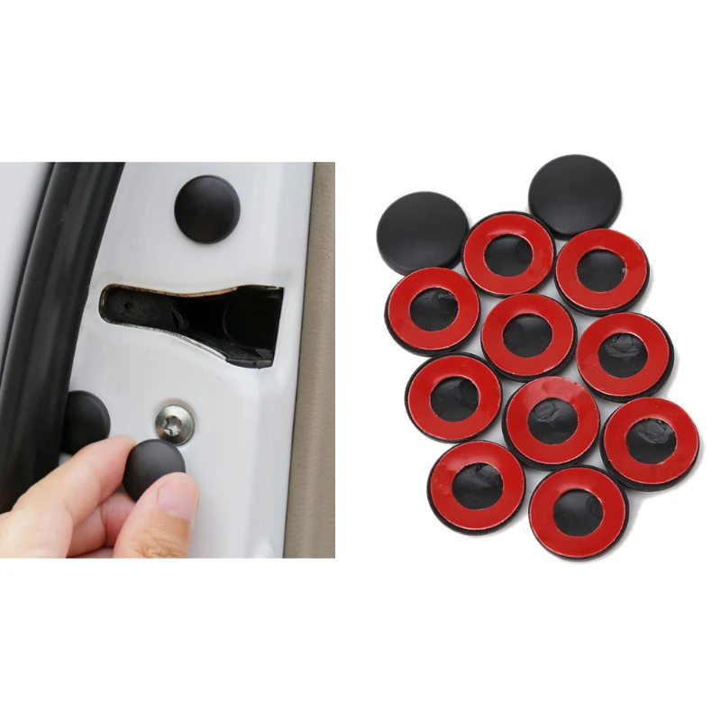

QILEJVS 12PCS Door Lock Screw Protector Cover For Toyota Land Cruiser 200 Prado FJ150 RAV4 Corolla Camry Highlander Accessories