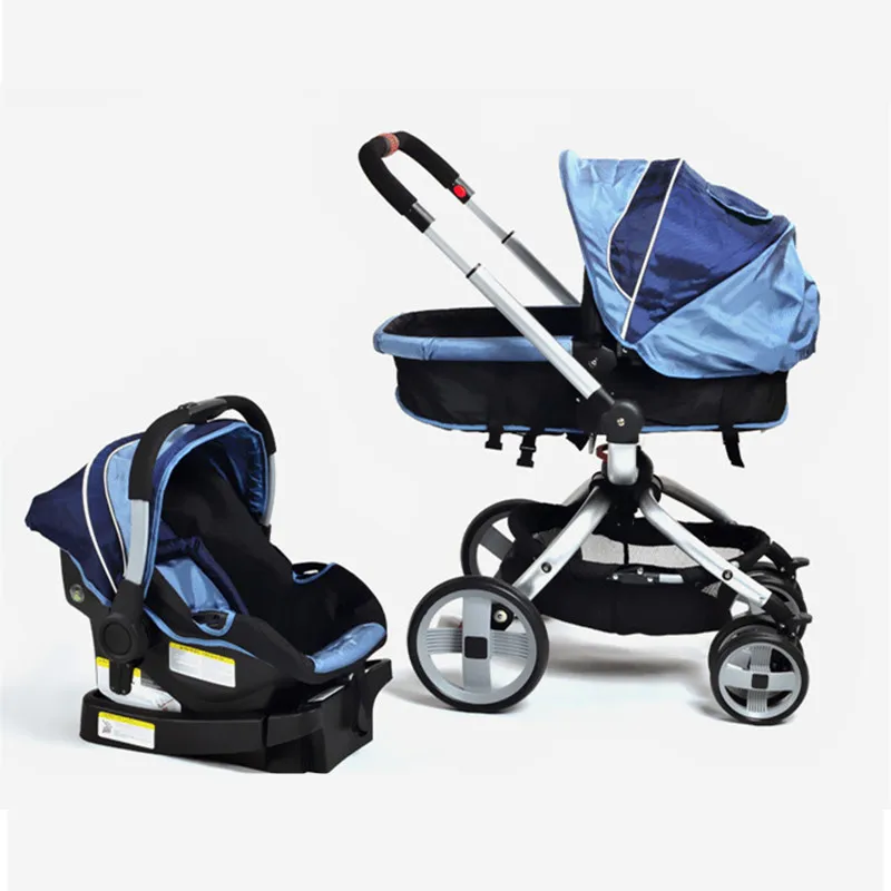 High view 2 in 1 Baby Stroller Plus Safety Car Seat, Bi