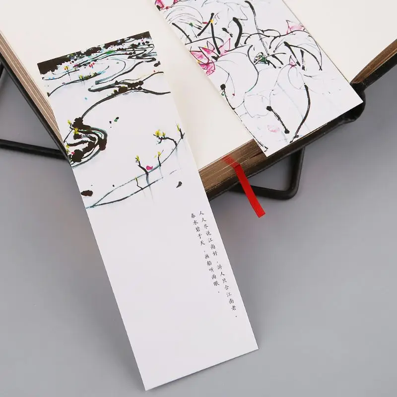 30 шт бумажные закладки картина в китайском стиле карты Ретро красивые закладки в коробке памятные подарки C26