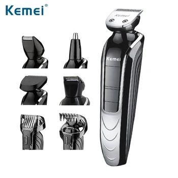 

Kemei New Multifunction Hair Trimmer Waterproof Electric Shaver Nose trimmer Adjustable Hair Clipper Rechargeable Razor 1832
