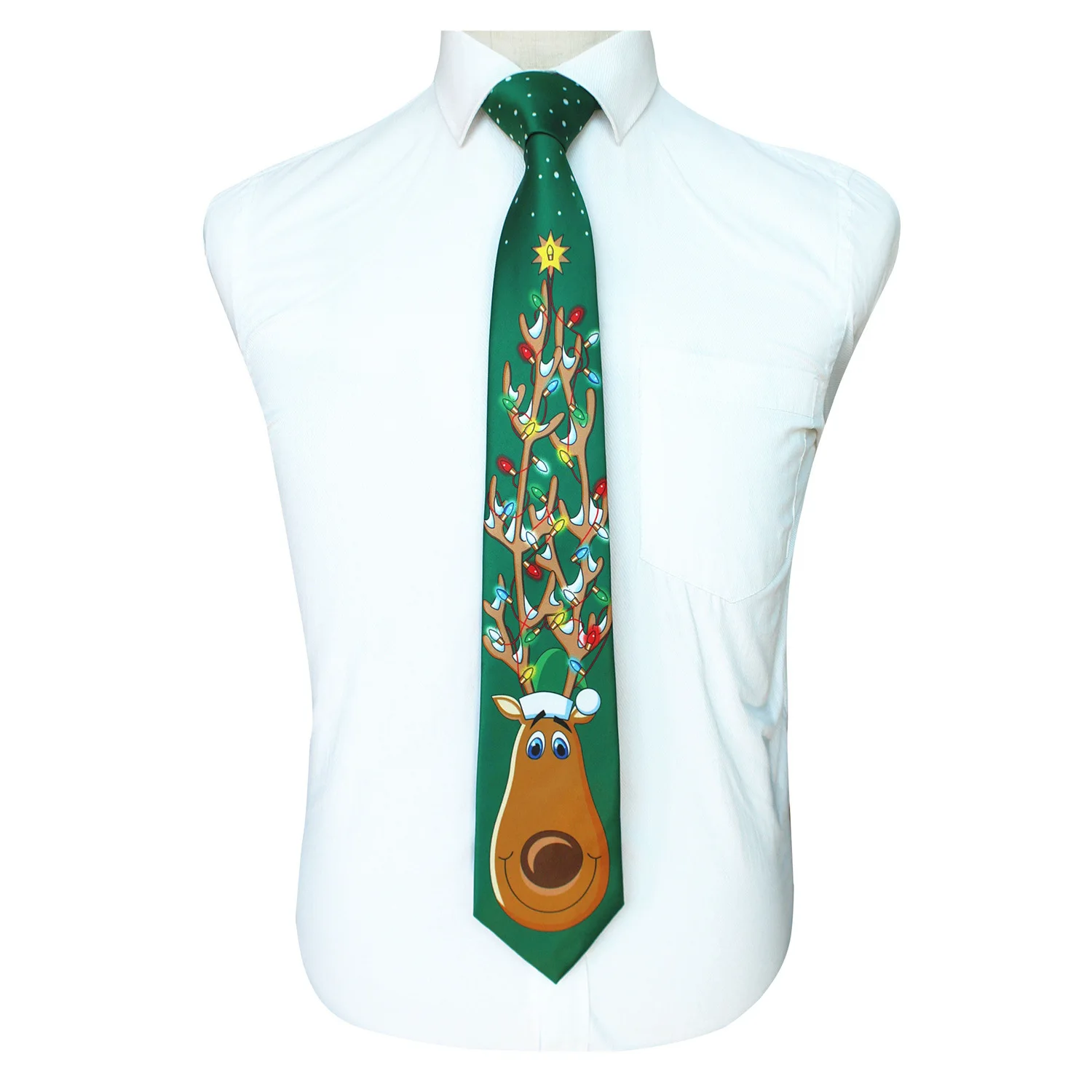 

VEEKTIE 11 Styles 2018 New Design Christmas Necktie For Men Xmas Gift Ties 9cm Novelty Cravate Cartoon Printing Green Blue Red