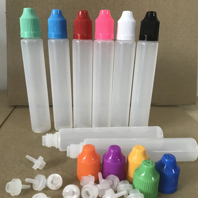 50 قطع 30 ملليلتر الزجاجات الفارغة القلم نمط فارغة إبرة زجاجة ل بي القطارة طويلة ضئيلة ejuice E زجاجات السائل مع الطفل واقية قبعات