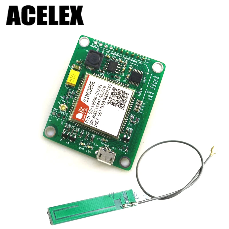 SIM5300E 3G module Development Board Quad-band GSM GPRS GPS SMS with PCB Antenna SIM5300E 3G module Development Board Quad-band GSM GPRS GPS SMS with PCB Antenna