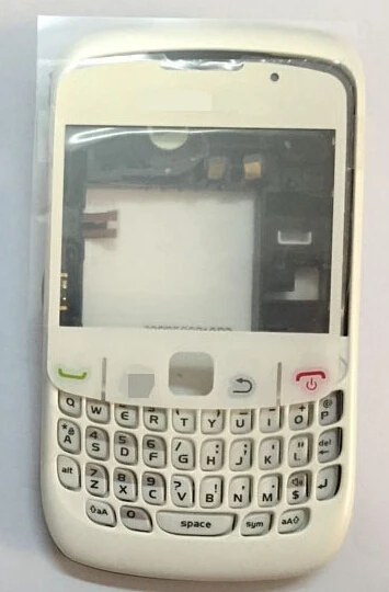 Полный корпус для Blackberry Curve 8520 Полный чехол Замена в белом и черном цвете - Цвет: Белый