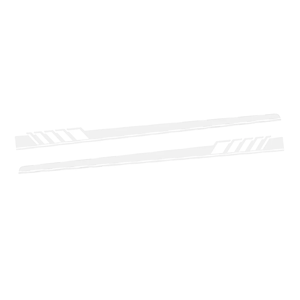 2 Pieces Universal Car Body Side Stripes Skirt Vinyl Decals Sticker Decor Waterproof Self-adhesive Removable Last longer