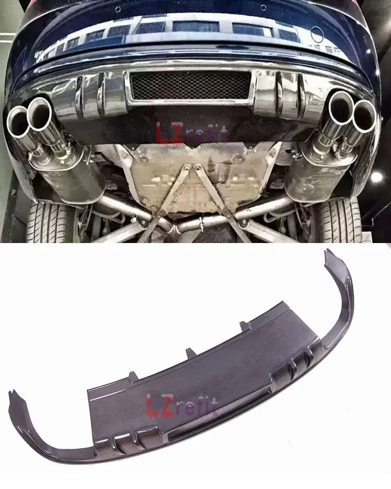 

DTM Real Carbon Fiber Rear Bumper Lip Spoiler Diffuser For AUDI A5 S5 2012-2016