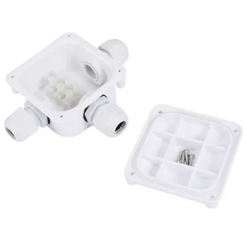 

1pc Waterproof Junction Terminal Box 3 Wires Protection Building Connectors IP68 For Outdoor Lighting Connections