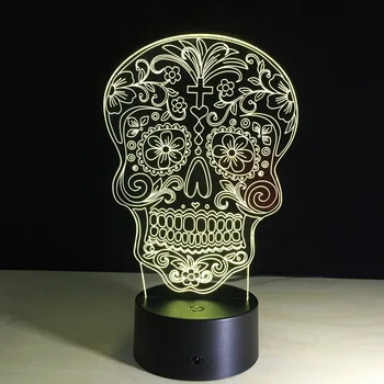 

Novelty Luminaria Led Touch 3d Light Creative Gift Halloween Led 3d Night Light Luminaria De Mesa Wireless Table Lamps