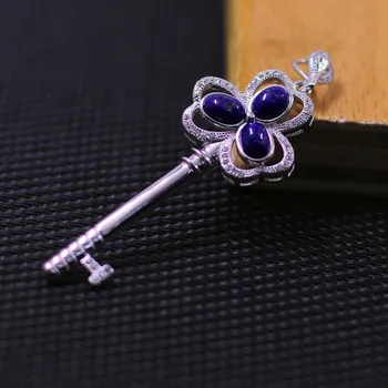 

Character Silver Silver Ms Contracted Lapis Thai Silver Keys Pendant