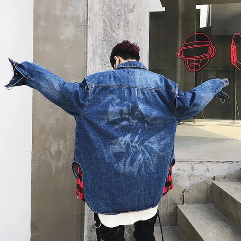 N502 men's loose denim jacket1