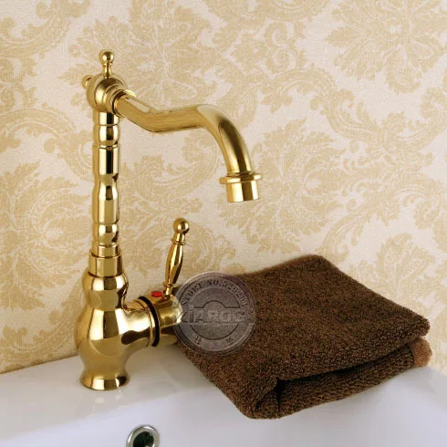 Смеситель для ванной комнаты, золотой кран для раковины ванной комнаты. смеситель для раковины с одной ручкой/отверстием. Уникальный дизайнерский бассейн на бортике