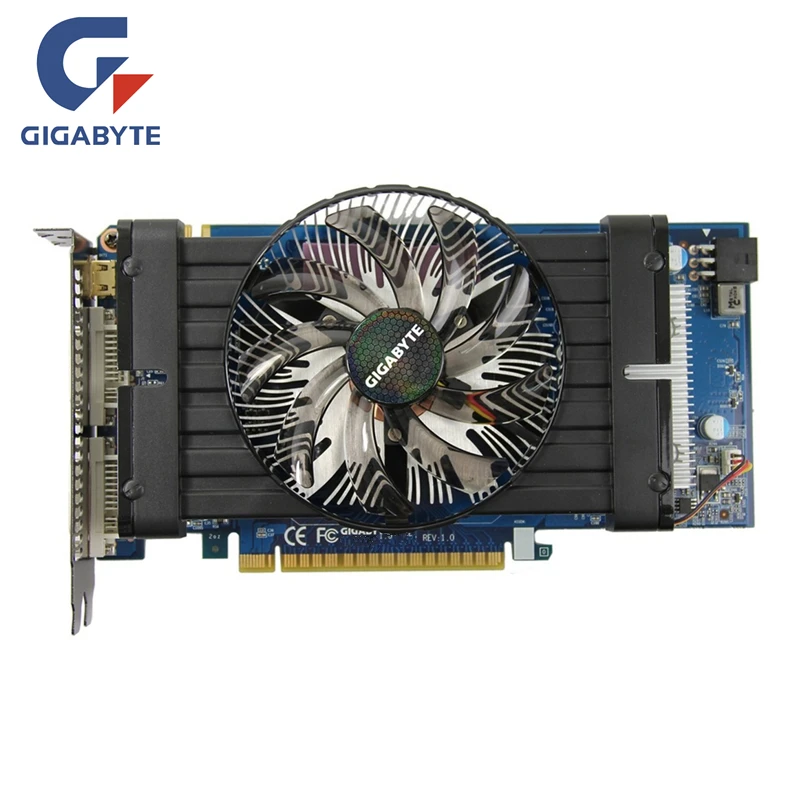 Видеокарта Gigabyte GTX 550Ti 1GB Mini HDMI DVI GDDR5 видеокарта для nVIDIA GeForce GTX550Ti 1GD5 GTX550 Ti