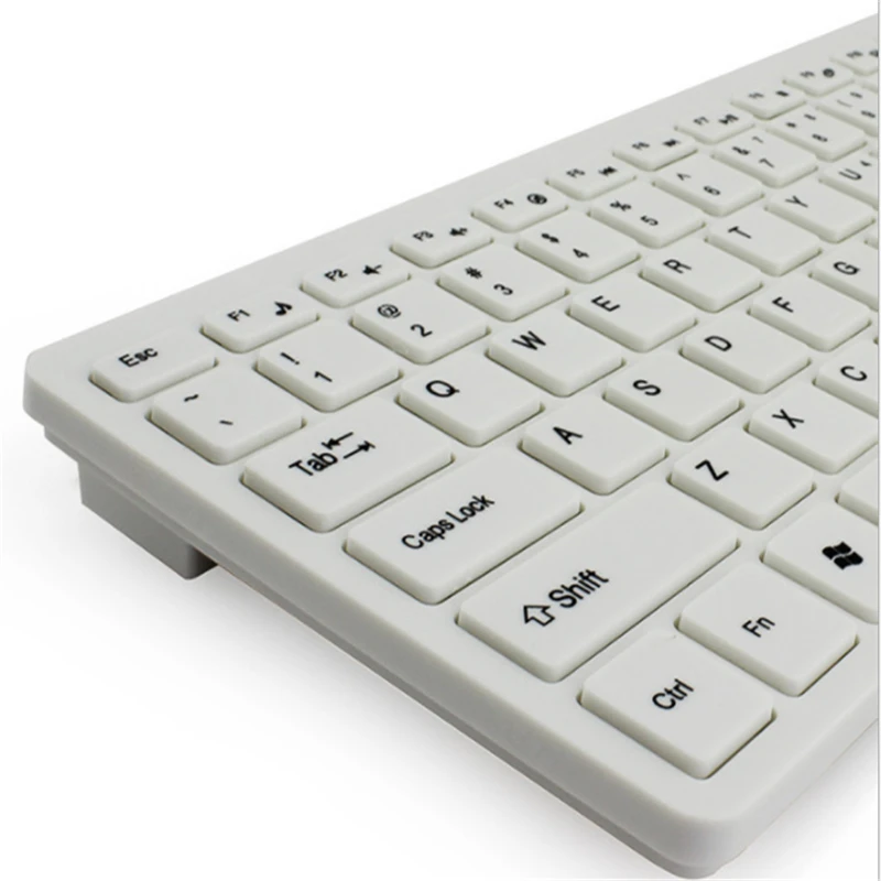 

KuWFi Mini Keyboard and Mouse Set Wireless Ultra-thin Convenient Keyboard and Mouse Set for Home and Office use