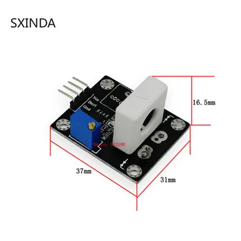 

5PCS DC 5V WCS1800 Hall Current Detection Sensor Module 35A Precise With Overcurrent Signal Lamp