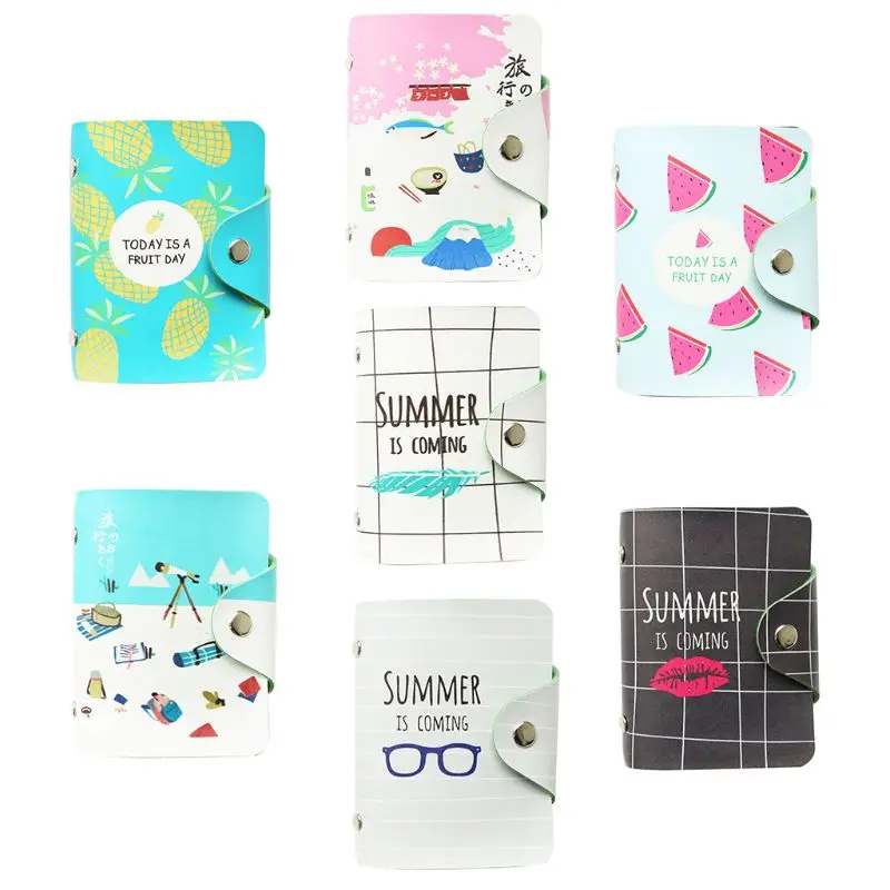 

THINKTHENDO 2019 Women Cartoon Wallet Fashion PU Wallet ID Credit Card Holder Multi Card Slots New