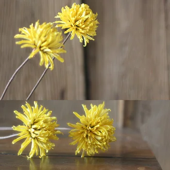 

2 Pieces Hypericum Natural Plant Combination With Long Rod Handmade Dried Flower Living Room Study Decorative Material