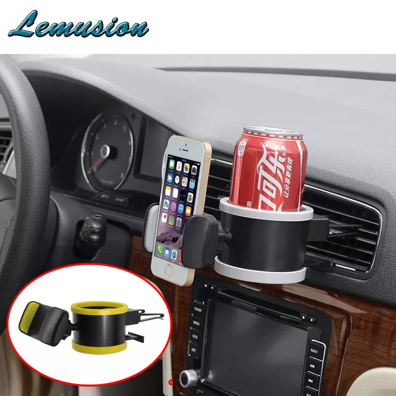 1Pc Car Multifunctional Mobile Phones Stand Air outlet water cup holder