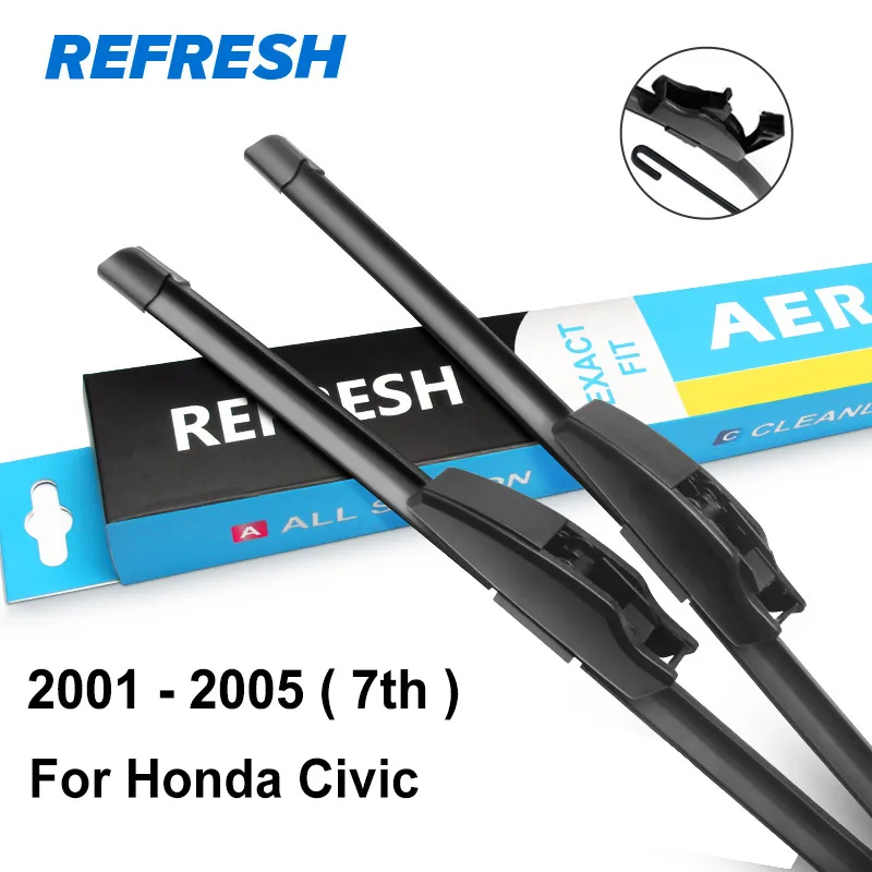 REFRESH Щетки стеклоочистителя для Honda Civic 7th 8th 9th Generation(только для международной версии - Цвет: 2001 - 2005 ( 7th )