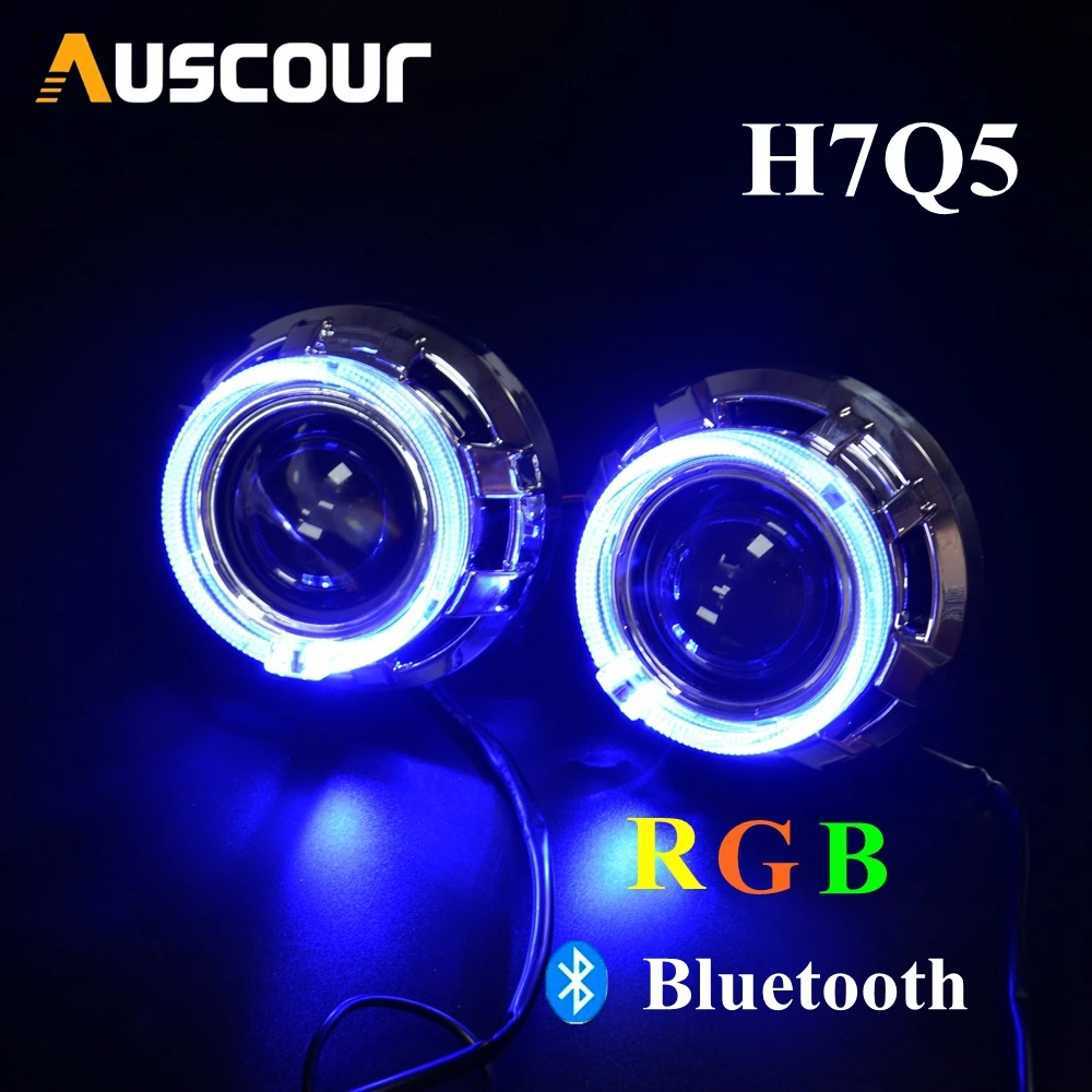 3 0 дюймов H7Q5 автомобиля Bi xenon hid объектив проектора с цветовой моделью RGB функция